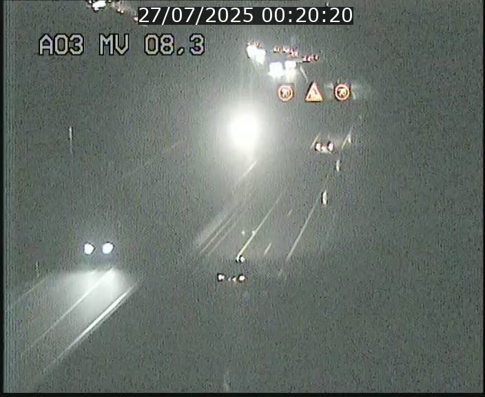 Webcam Autoroute après la Croix de Bettembourg en direction de Luxembourg sur l'A3