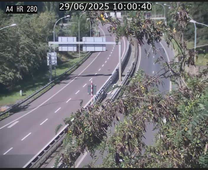 Webcam traffic A4 Luxembourg - BK 0.2 - P+R Bouillon (direction Luxembourg)