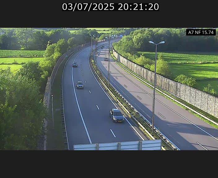 Caméra trafic Luxembourg - A7, Tunnel Mersch, entrée nord, direction Lorentzweiler