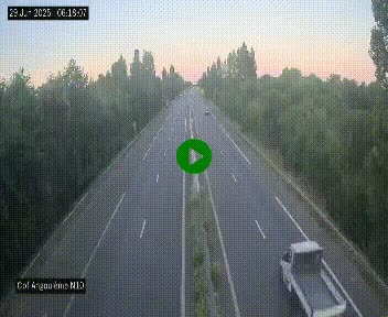 Webcam routière à la fin de la N10, en périphérique ouest d'Angouleme, proche de la jonction avec l'A10