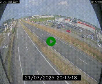 Webcam sur la N165 à hauteur de Caudan, dans le Morbihan.