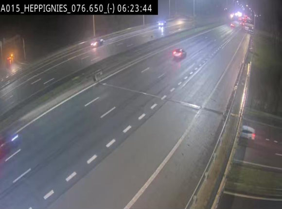 Webcam autoroute Belgique - Heppignies - E42 direction Namur - BK 76.4