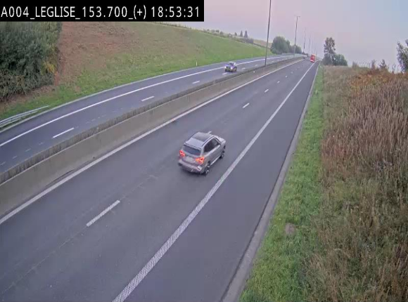 Webcam autoroute E411 à hauteur de Léglise, en direction de Luxembourg