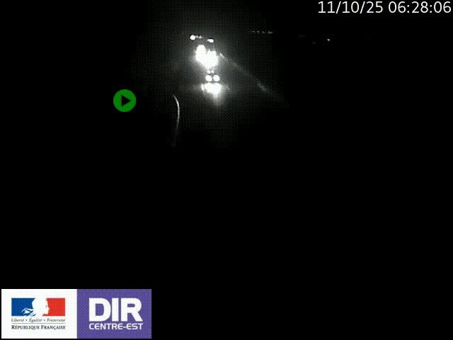Webcam sur le contournement de Valence, sur la Nationale 7, à la jonction avec la N532, caméra orientée vers Grenoble