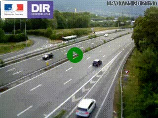 Caméra routière à hauteur de la sortie 15 Chambéry-centre au PK 4,103 en direction d'Albertville