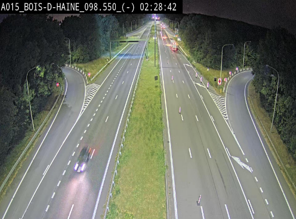 Webcam autoroute Belgique - Bois d'Haine - E42 - BK 98.6