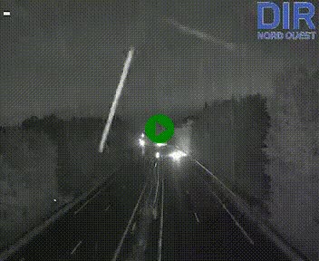Webcam sur le périphérique de Caen (N814) à l'est de la ville, à Mondeville hauteur de la sortie 2, Presqu'île-Rives de l'Orne, au bout de l'autoroute A13