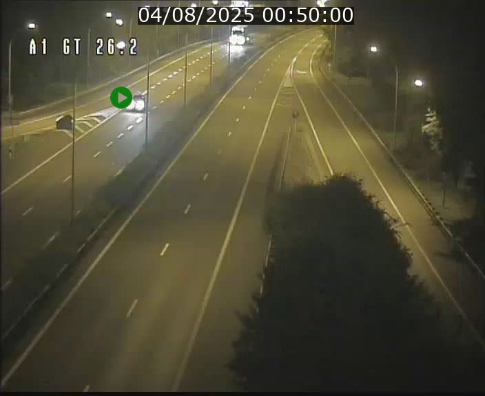 Traffic live webcam Luxembourg Grevenmacher - A1 direction Allemagne - BK 26.2