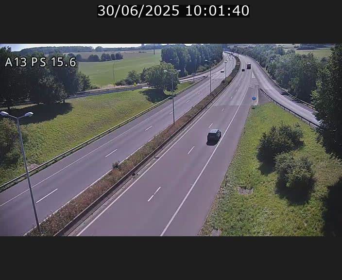 Traffic live webcam Luxembourg Kayl - A13 direction Dudelange - BK 15.6