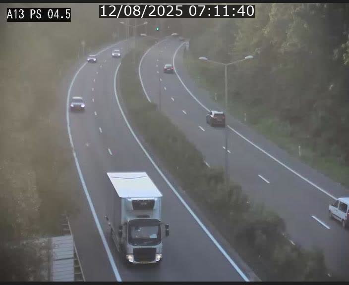 Traffic live webcam Luxembourg Differdange - A13 direction Esch-sur-Alzette - BK 4.5