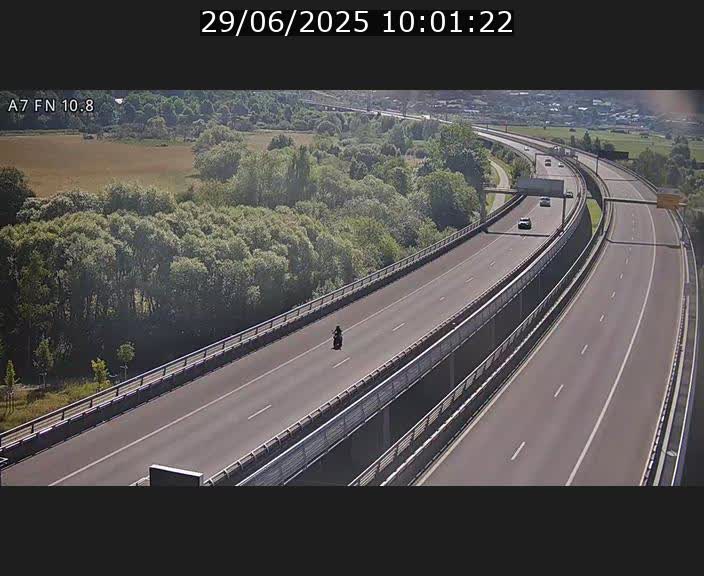 Caméra trafic Luxembourg - A7, Tunnel Gousselerbierg, sortie sud, direction rond-point Lorentzweiler (BK 10.8)