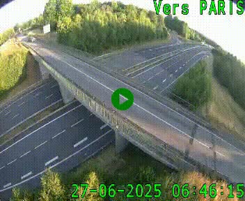 Clone of Caméra routière sur l'autoroute A20 au nord de Limoges, à la jonction avec la N520. Vue orientée vers Paris