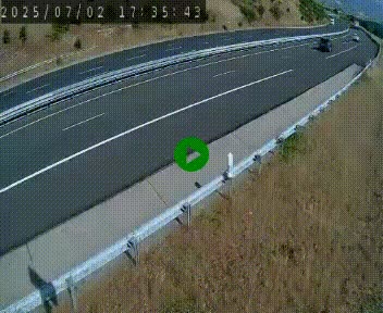 Caméra autoroutière France - A75, Engayresque, entre Millau et Séverac-le-Chateau, en direction de Montpellier