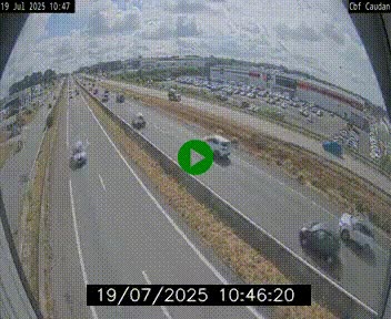 Webcam sur la N165 à hauteur de Caudan, dans le Morbihan.