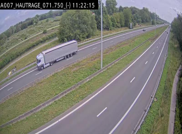 Webcam autoroute Belgique - Hautrage - E19 - BK 71.7