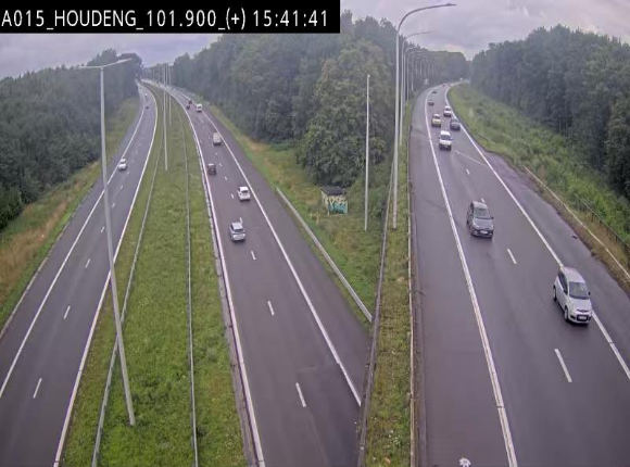 Webcam autoroute Belgique - Houdeng-Goegnies - Jonction E19/E42 direction Tournai/Mons - BK 101.85