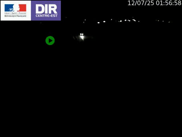 Webcam sur le contournement de Valence, sur la Nationale 7, caméra orientée vers Lyon