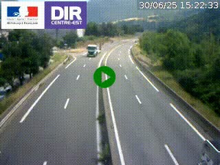 Caméra sur la Nationale 90 (N90) à La Léchère, en direction et à proximité d'Albertville