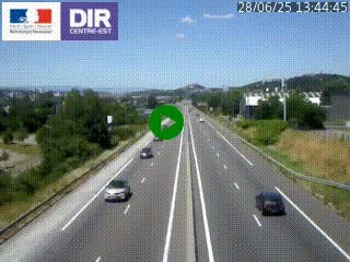 Caméra autoroute à Saint-Etienne (Les Littes) à hauteur du Ikea Saint-Etienne sur l'A72 en direction de Roanne