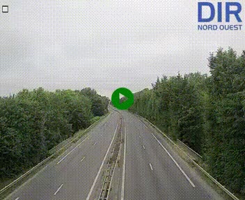 Webcam sur le périphérique de Caen (N814) à l'est de la ville, à Mondeville hauteur de la sortie 2, Presqu'île-Rives de l'Orne, au bout de l'autoroute A13