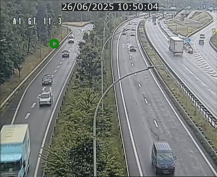 Traffic live webcam Luxembourg Senningerberg - A1 direction Allemagne - BK 11.3