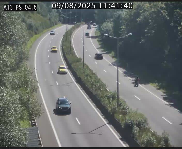 Traffic live webcam Luxembourg Differdange - A13 direction Esch-sur-Alzette - BK 4.5