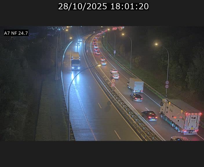 Caméra trafic Luxembourg - A7, Schieren direction Mersch