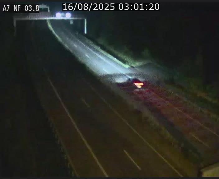 Webcam autoroute A7 au Luxembourg à la sortie du Tunnel Stafelter vers le Nord