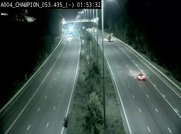 Webcam E411 à Champion, à proximité de Namur. Vue orientée vers Bruxelles