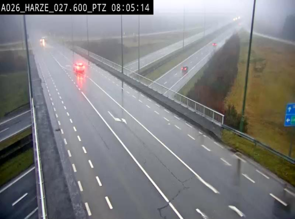 Caméra autoroute Belgique - Sougné-Remouchamps,E25 direction Luxembourg