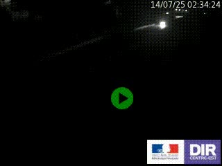 Caméra autoroutière sur l'A47 à hauteur de Givors, a proximité de Lyon. La webcam est orientée vers Lyon
