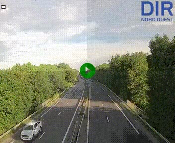 Webcam sur le périphérique de Caen (N814) à l'est de la ville, à Mondeville hauteur de la sortie 2, Presqu'île-Rives de l'Orne, au bout de l'autoroute A13