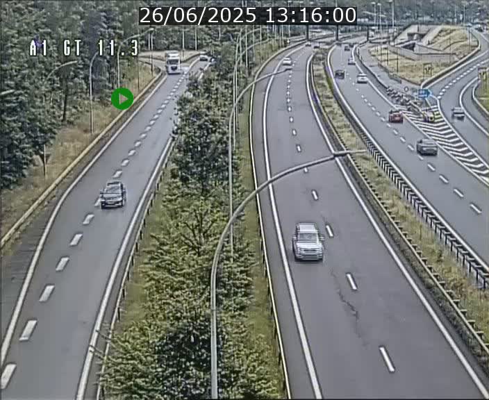 Traffic live webcam Luxembourg Senningerberg - A1 direction Allemagne - BK 11.3