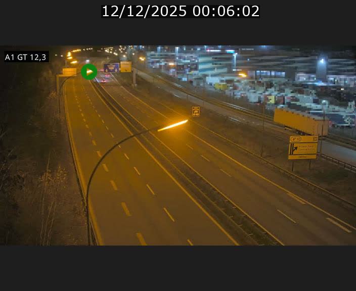 Traffic live webcam Luxembourg Senningerberg - A1 direction Allemagne - BK 12.3