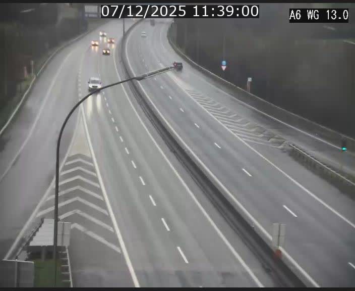 Traffic live webcam Luxembourg Mamer - A6 - BK 13 - direction Luxembourg/France/Allemagne