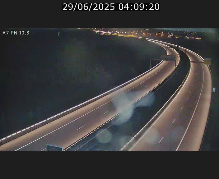 Caméra trafic Luxembourg - A7, Tunnel Gousselerbierg, sortie sud, direction rond-point Lorentzweiler (BK 10.8)