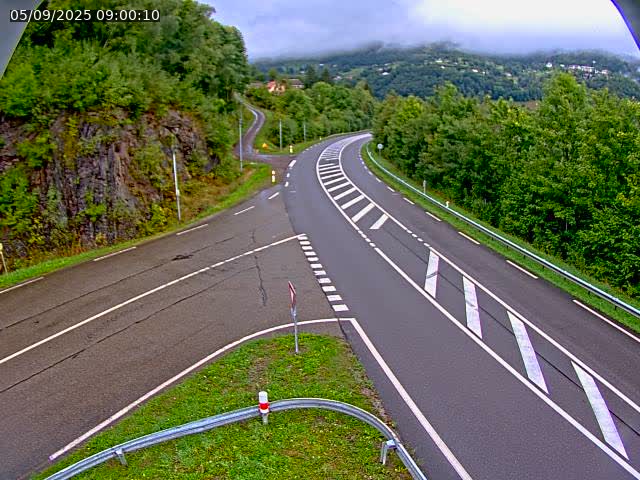 Caméra autoroute France - N66, col du Bussang direction Remiremont