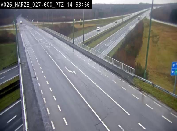 Caméra autoroute Belgique - Sougné-Remouchamps,E25 direction Luxembourg