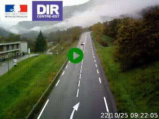 Web cam sur la N90 à Aime, en provenance de Bourg-Saint-Maurice et en direction d'Albertville