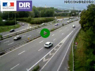 Caméra routière à hauteur de la sortie 15 Chambéry-centre au PK 4,103 en direction d'Albertville