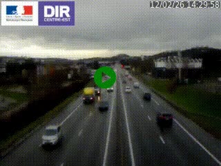 Caméra autoroute à Saint-Etienne (Les Littes) à hauteur du Ikea Saint-Etienne sur l'A72 en direction de Roanne