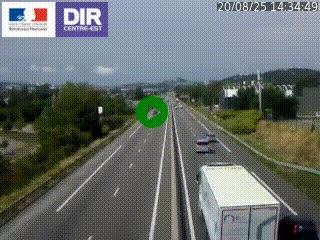 Caméra autoroute à Saint-Etienne (Les Littes) à hauteur du Ikea Saint-Etienne sur l'A72 en direction de Roanne