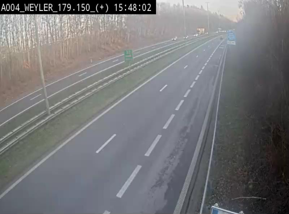 Webcam juste après la sortie 31 Arlon qui permet de rejoindre l'E411 depuis la N82