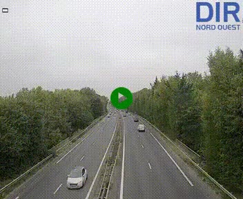 Webcam sur le périphérique de Caen (N814) à l'est de la ville, à Mondeville hauteur de la sortie 2, Presqu'île-Rives de l'Orne, au bout de l'autoroute A13