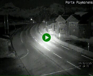 Webcam Col du Puymorens sur N320, en direction de Pas de la Casa (Andorre)