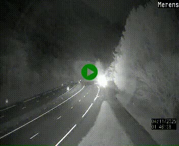 Webcam dans les Pyrénées à hauteur de Mérens-les-Vals sur N320, en direction de Pas de la Casa (Andorre)