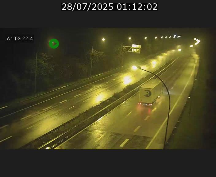 Traffic live webcam Luxembourg Flaxweiler - A1 direction Luxembourg - BK 22.4