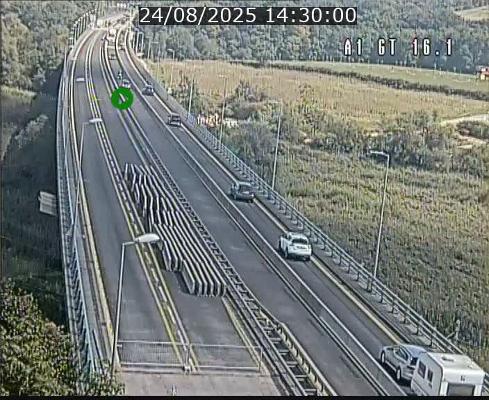 Traffic live webcam Luxembourg Niederanven - A1 direction Allemagne - BK 16.1