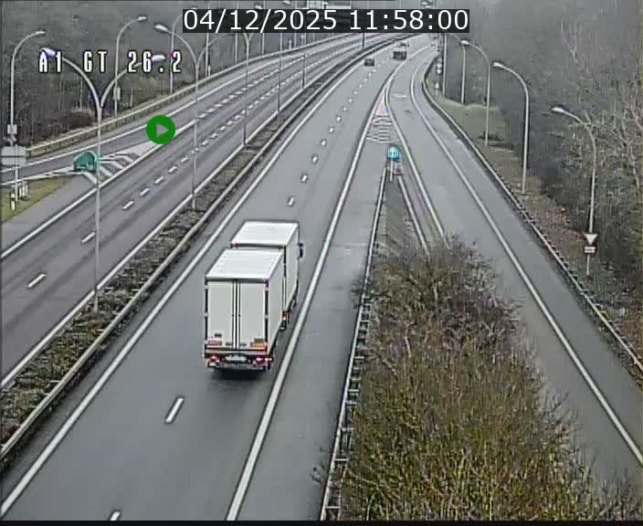 Traffic live webcam Luxembourg Grevenmacher - A1 direction Allemagne - BK 26.2