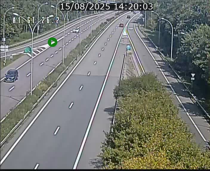Traffic live webcam Luxembourg Grevenmacher - A1 direction Allemagne - BK 26.2